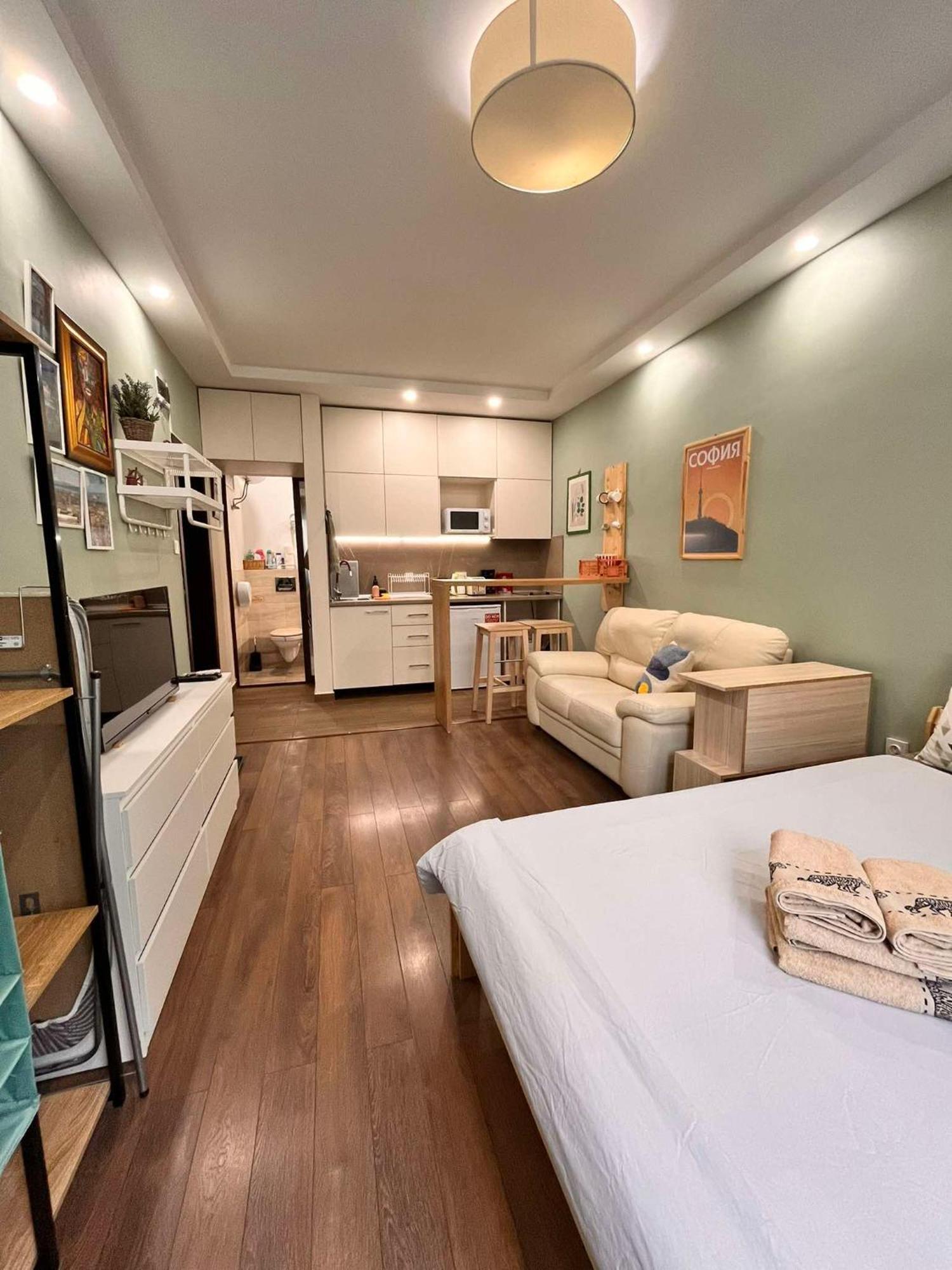 Exceptional Refurnished Studio Top Location Sofia Exterior photo